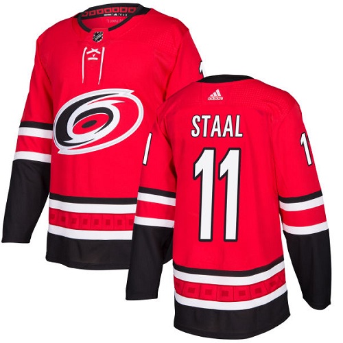 Adidas Men Carolina Hurricanes #11 Jordan Staal Red Home Authentic Stitched NHL Jersey